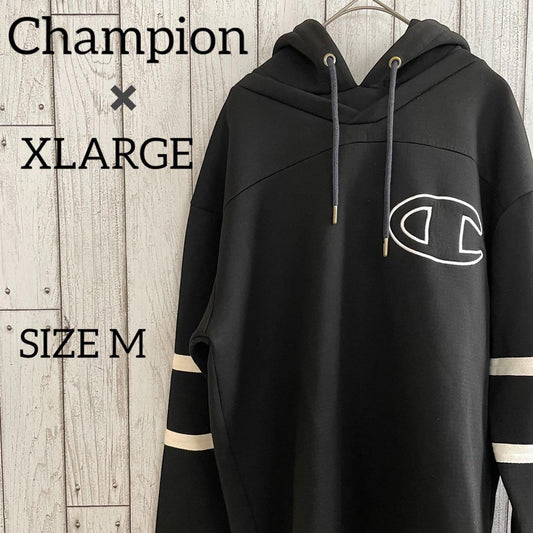 【限定コラボ】Champion × XLARGE 長袖パーカー Mサイズ