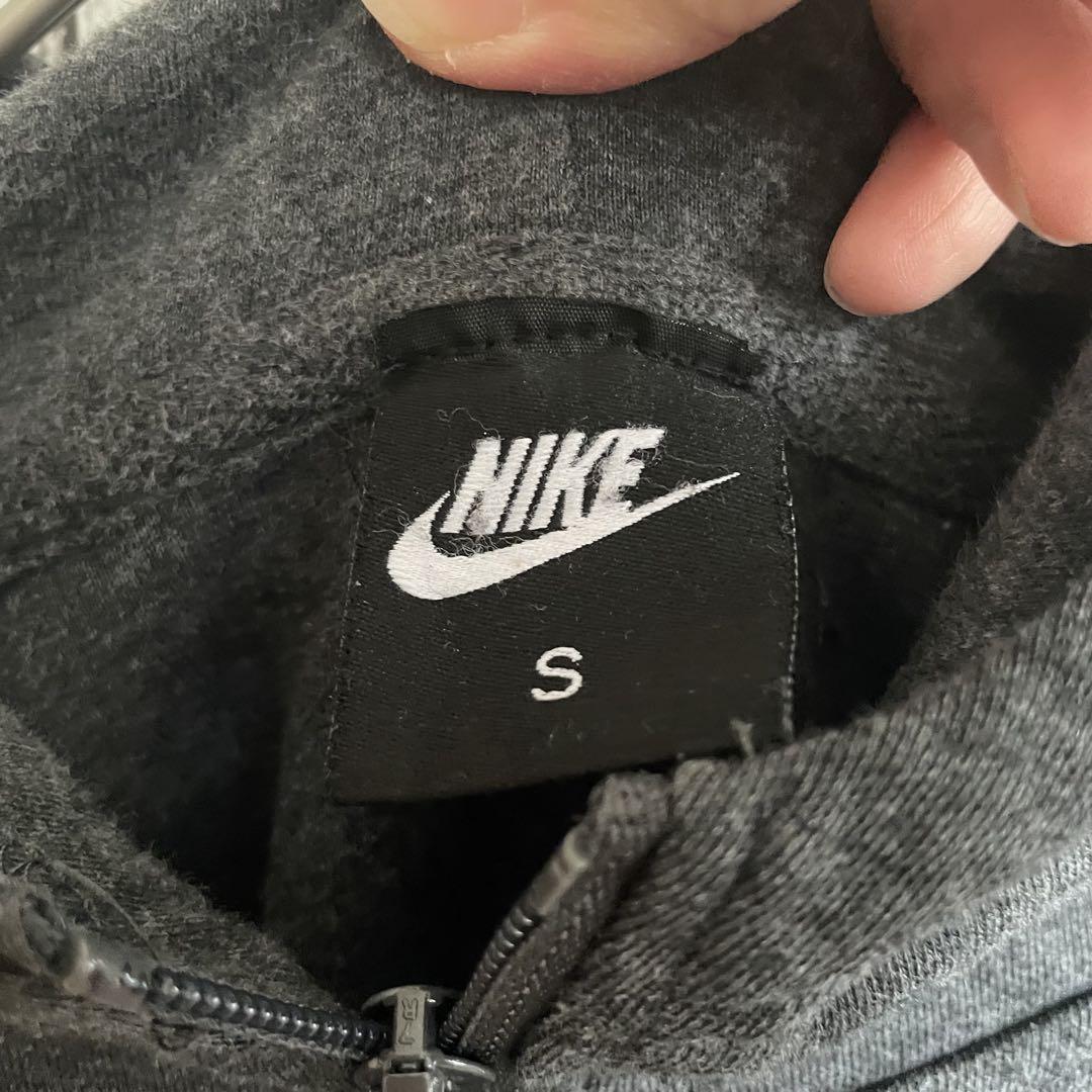 NIKE ナイキ 長袖ジップアップパーカー Sサイズ グレー