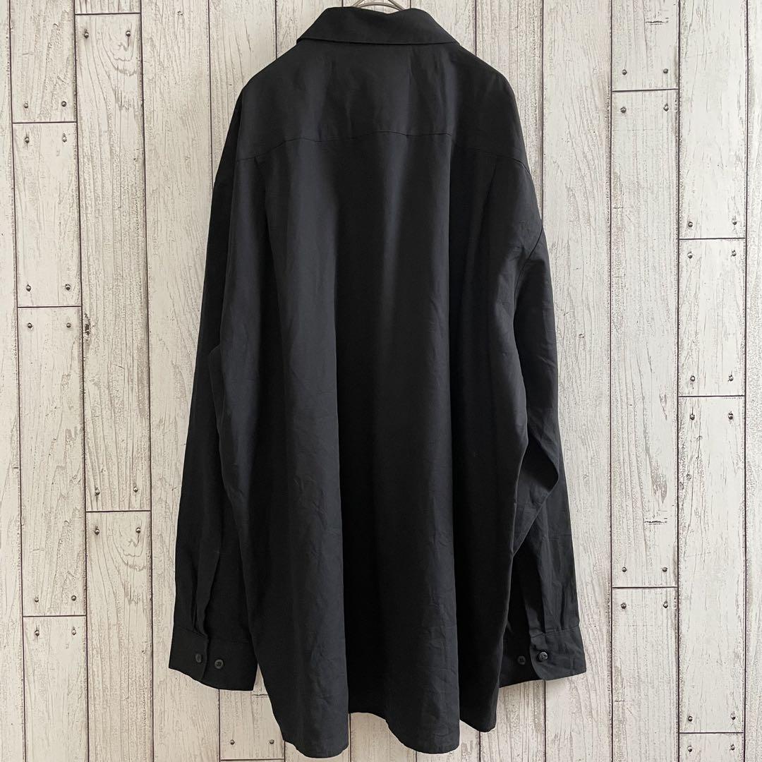 【美品】古着 CINTAS 長袖ワークシャツ XLサイズ ブラック