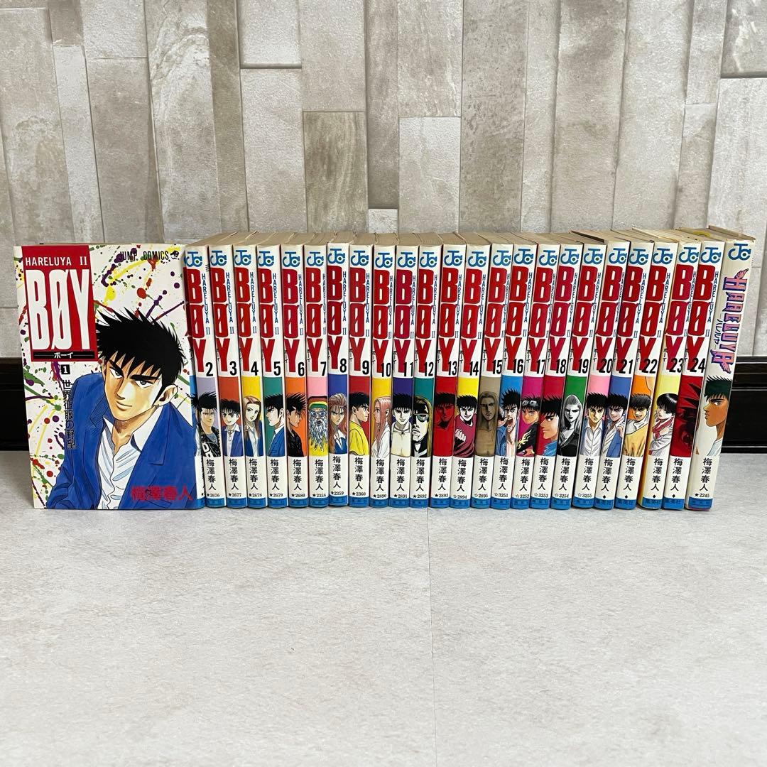 【初版本多数】 BOY 1-24巻 ＋HARELUYA 梅澤春人（画像 1/11）