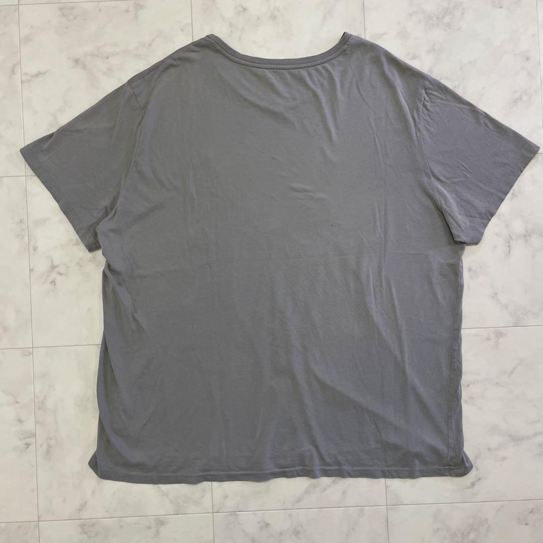 古着 POLO RALPH LAUREN 半袖VネックTシャツ グレー XXL（画像 7/14）