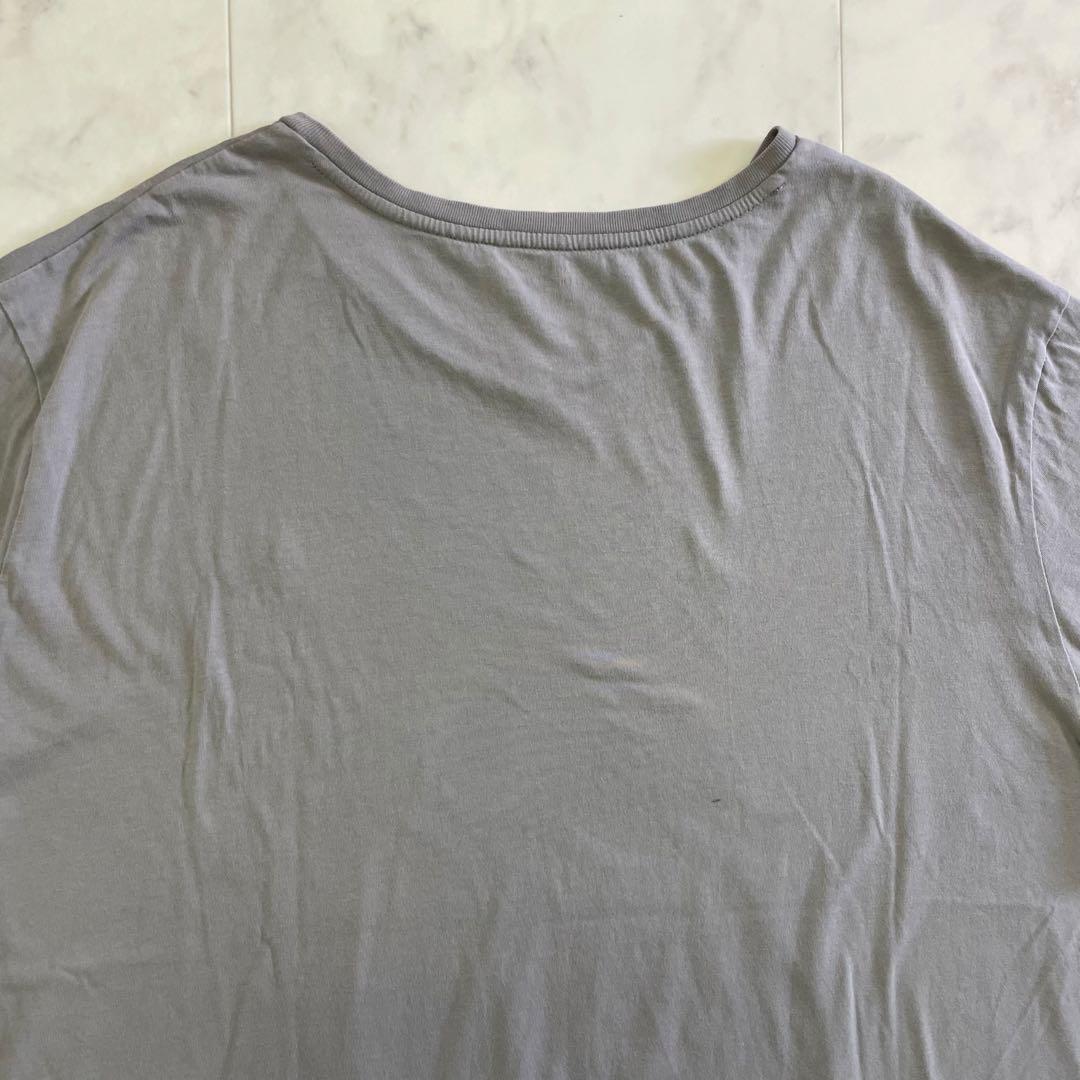 古着 POLO RALPH LAUREN 半袖VネックTシャツ グレー XXL（画像 8/14）