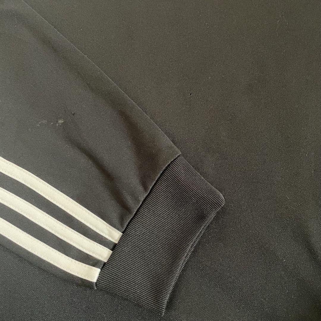 【美品】adidas サッカークラブロゴ入り 長袖パーカー Lサイズ ブラック