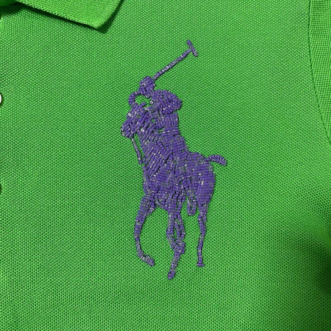 古着 RALPH LAUREN 半袖ポロシャツ ポニー刺繍 グリーン M（画像 15/19）