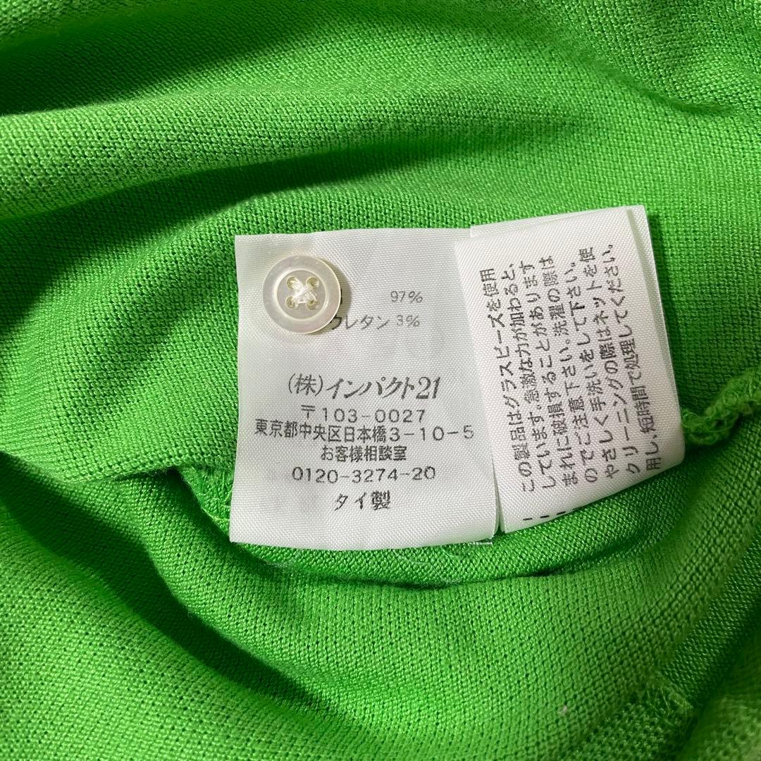 古着 RALPH LAUREN 半袖ポロシャツ ポニー刺繍 グリーン M（画像 18/19）