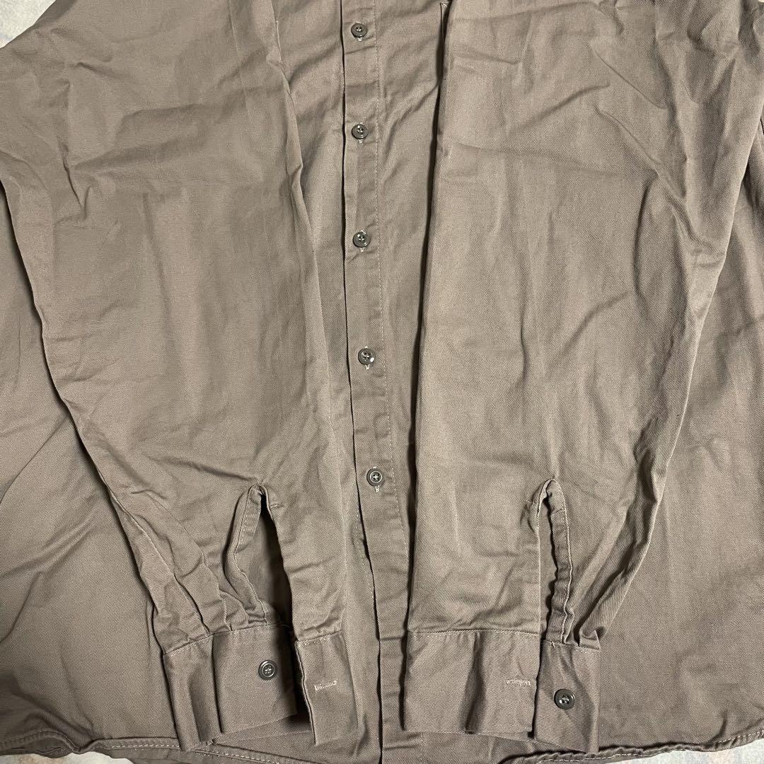 【美品】RED KAP 長袖ワークシャツ XLサイズ ブラウン