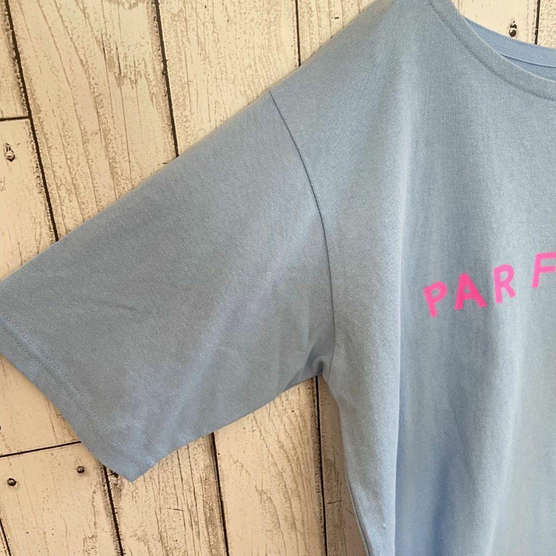【新品未使用】earth アース レディース 半袖 Tシャツ Fサイズ 水色