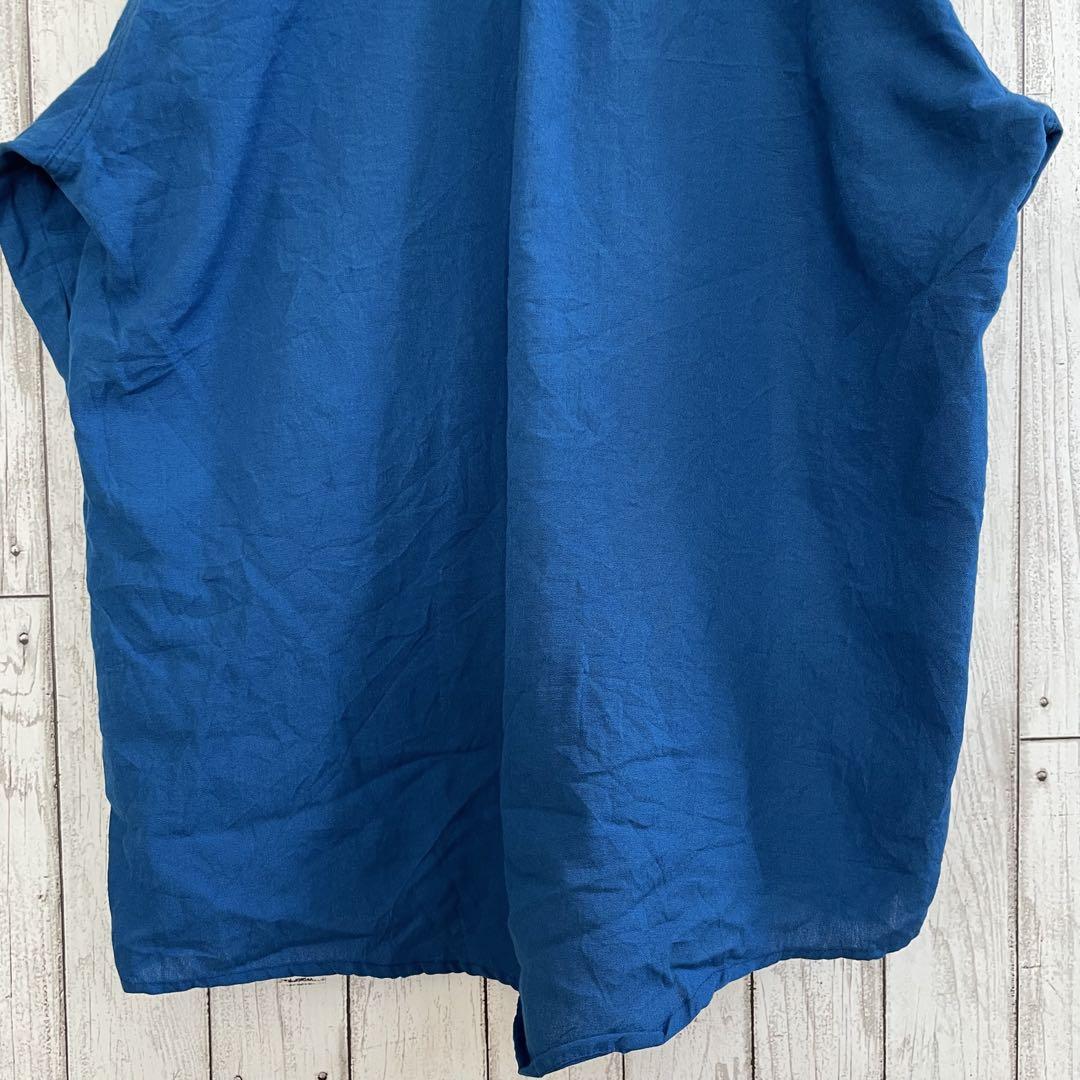 【美品】Bulwark 長袖ワークシャツ XLサイズ ブルー