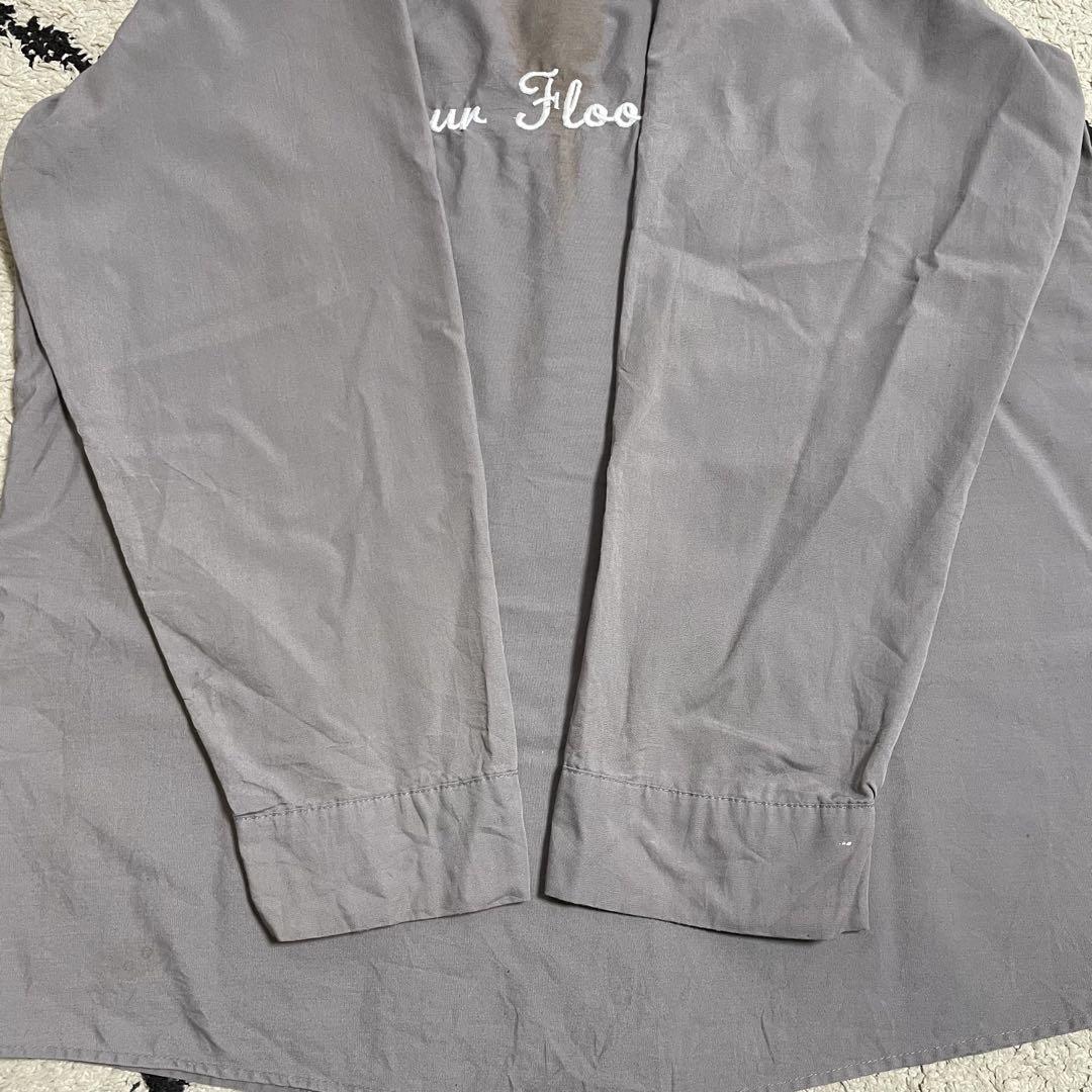 DURABLE PRESS 長袖ワークシャツ Lサイズ ブラウン USA製