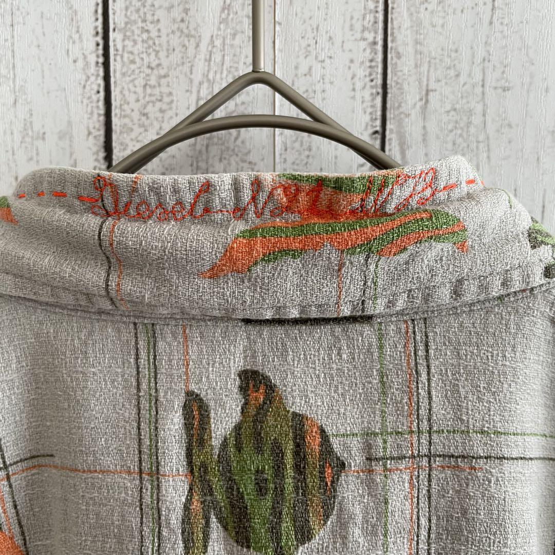 【美品】DIESEL 半袖シャツ アロハシャツ Lサイズ 魚柄