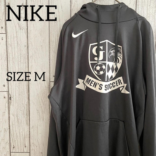【美品】NIKE ナイキ パーカー DRI-FIT Mサイズ ブラック サッカー
