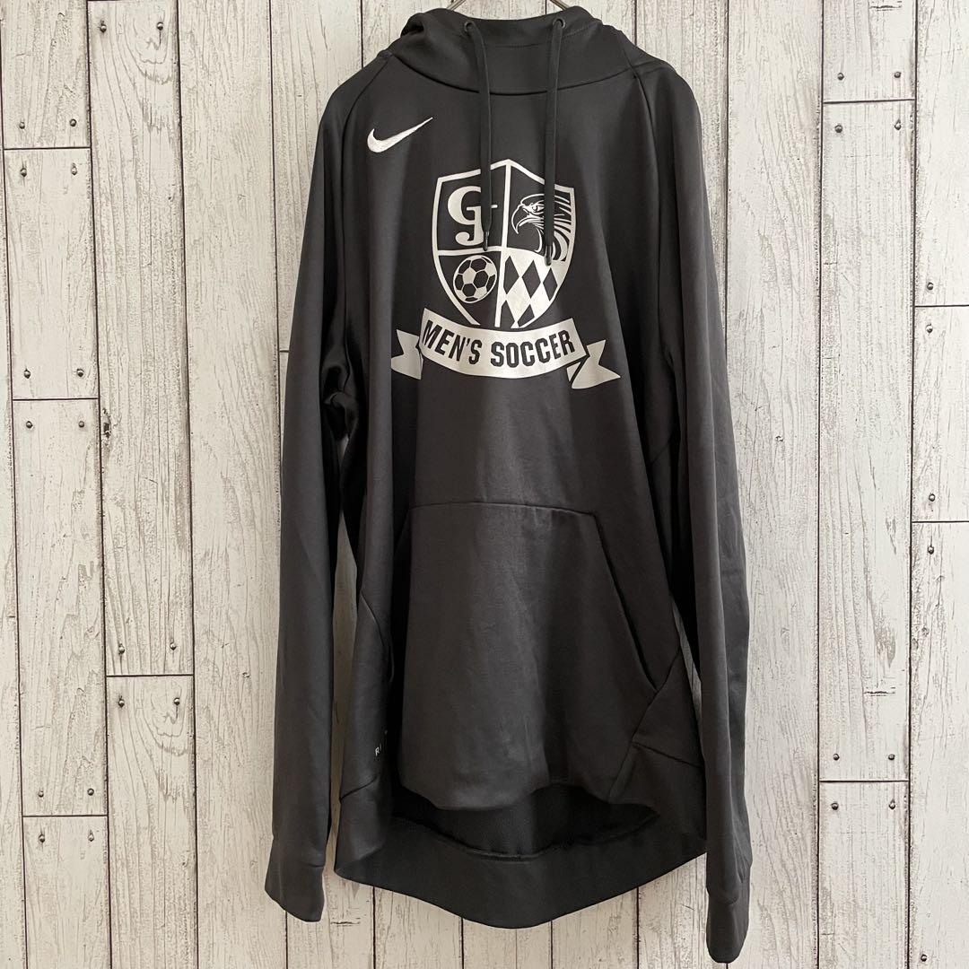 【美品】NIKE ナイキ パーカー DRI-FIT Mサイズ ブラック サッカー