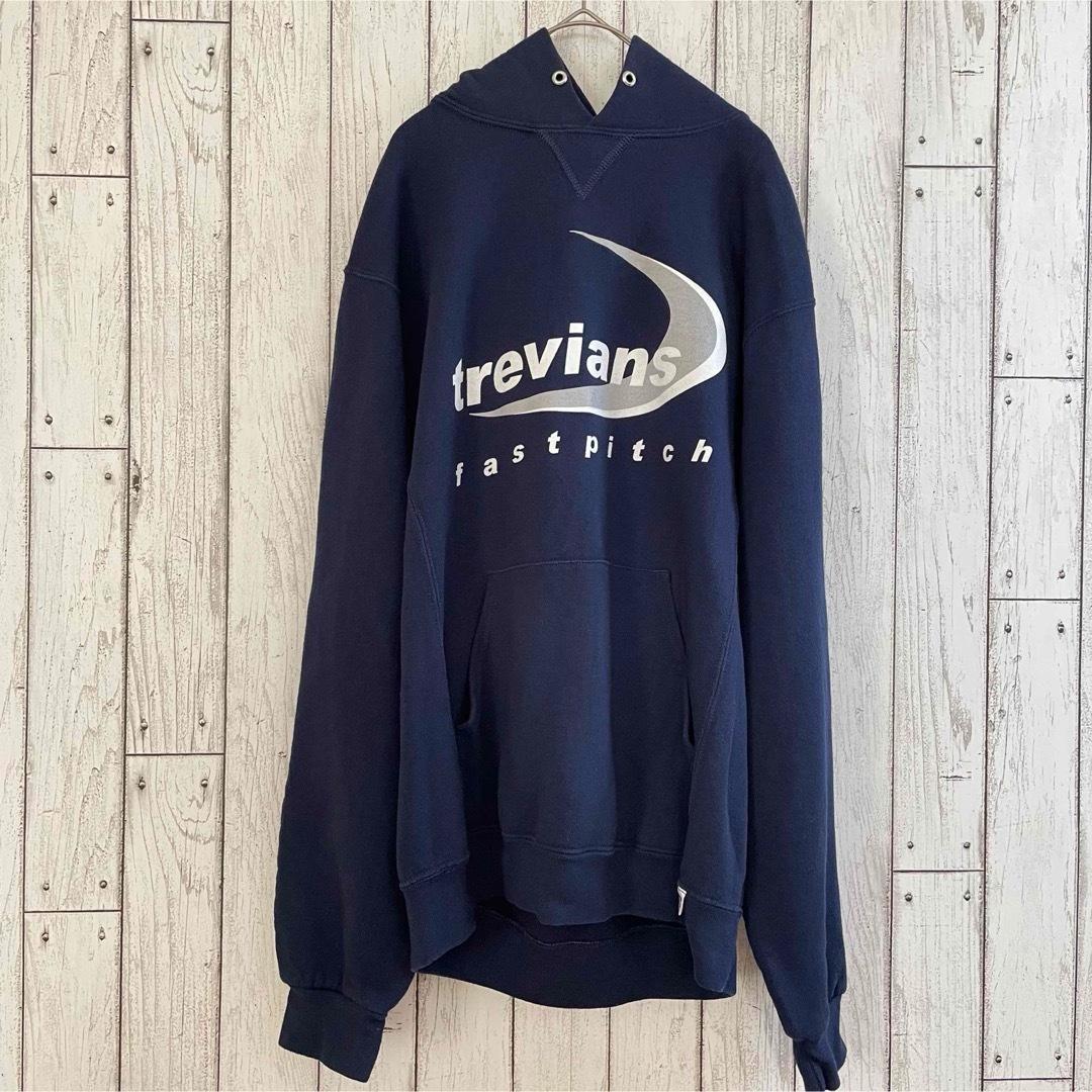 【美品】RUSSELL ラッセル メンズ 長袖パーカー Mサイズ ネイビー