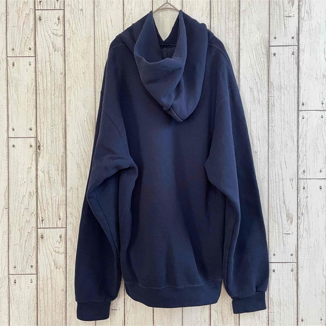 【美品】RUSSELL ラッセル メンズ 長袖パーカー Mサイズ ネイビー