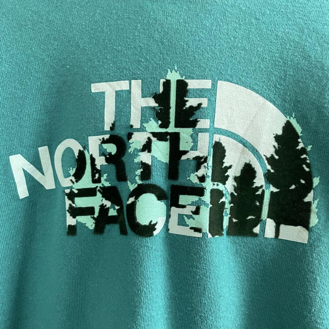 【美品】THE NORTH FACE 長袖パーカー Mサイズ ターコイズブルー