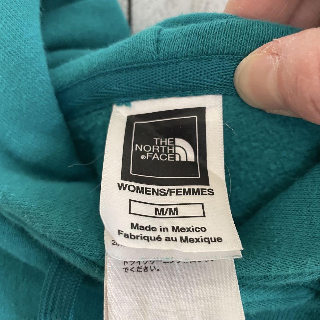 【美品】THE NORTH FACE 長袖パーカー Mサイズ ターコイズブルー