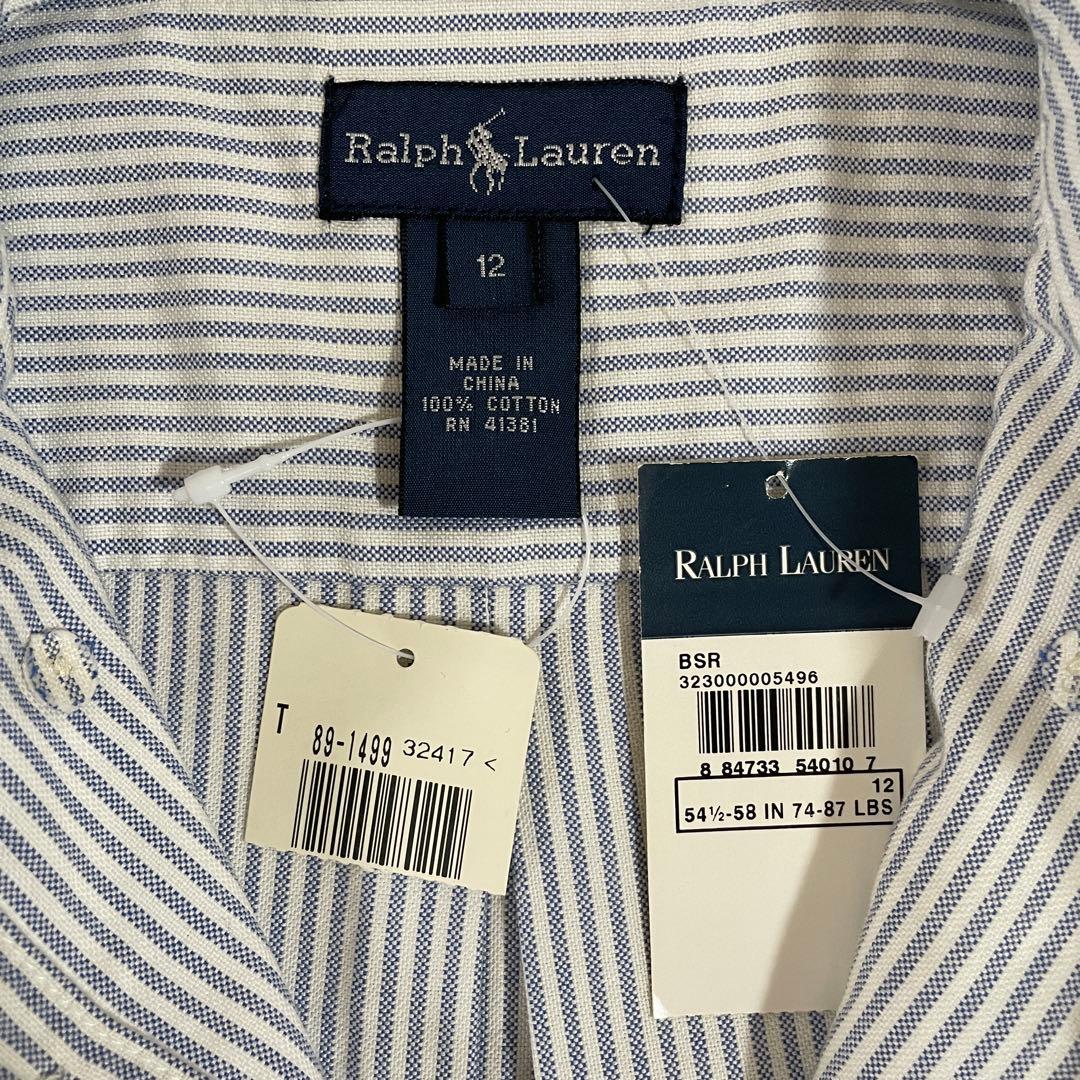 【新品未使用タグ付】POLO RALPH LAUREN 長袖シャツ ストライプ（画像 7/9）