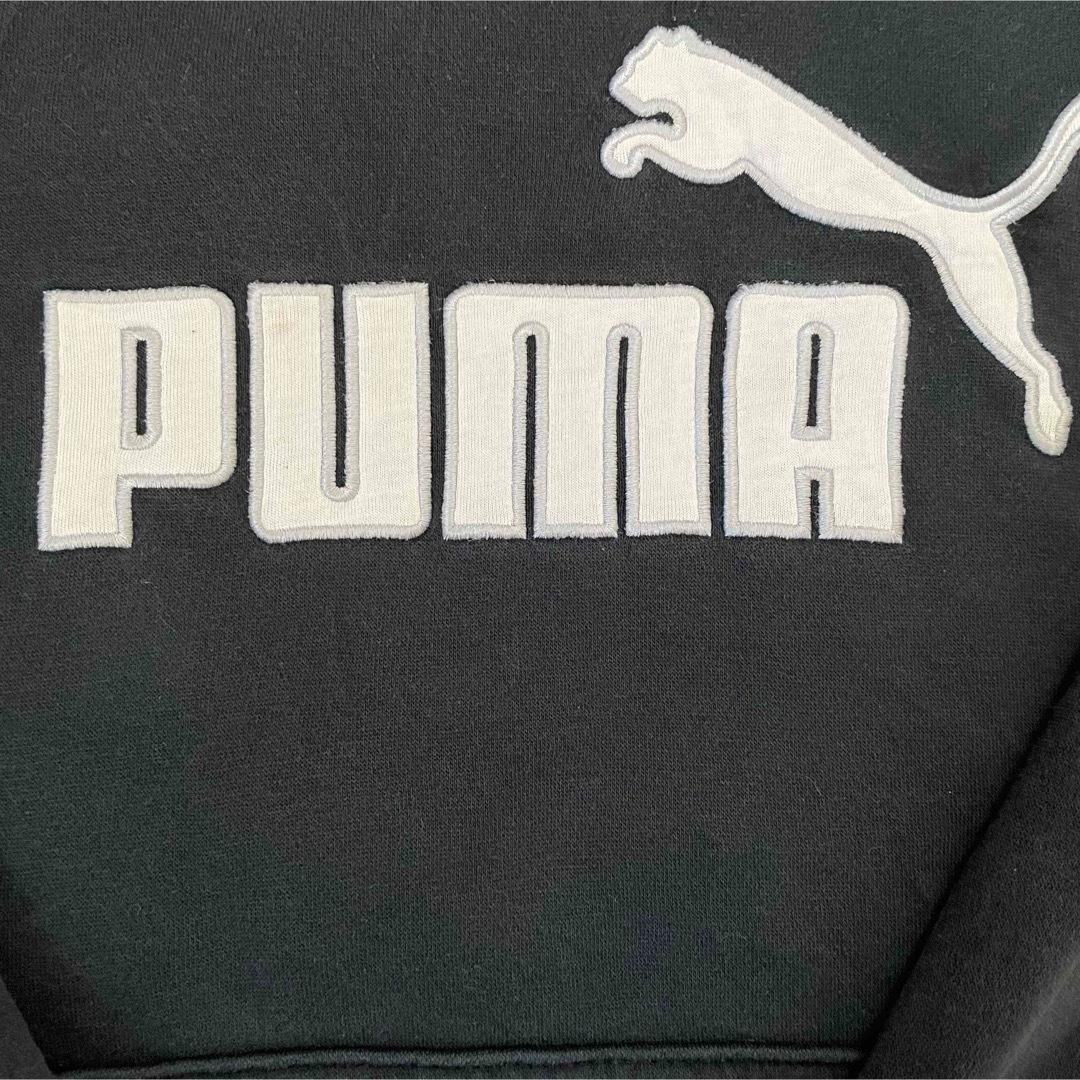 【美品】PUMA プーマ メンズ 長袖パーカー Sサイズ ブラック