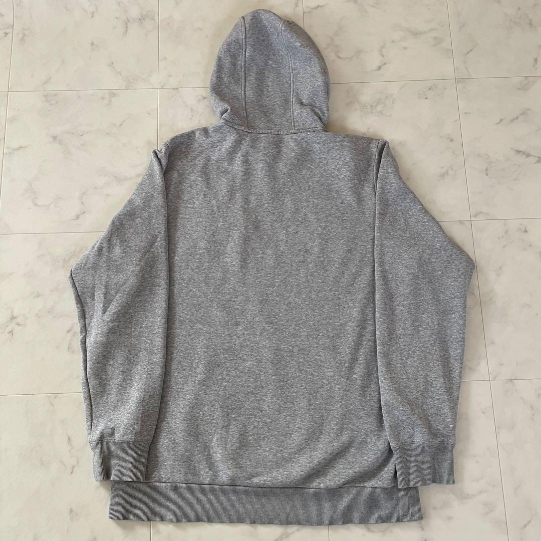 【美品】adidas レガシーサッカークラブロゴ入長袖パーカー Lサイズ グレー