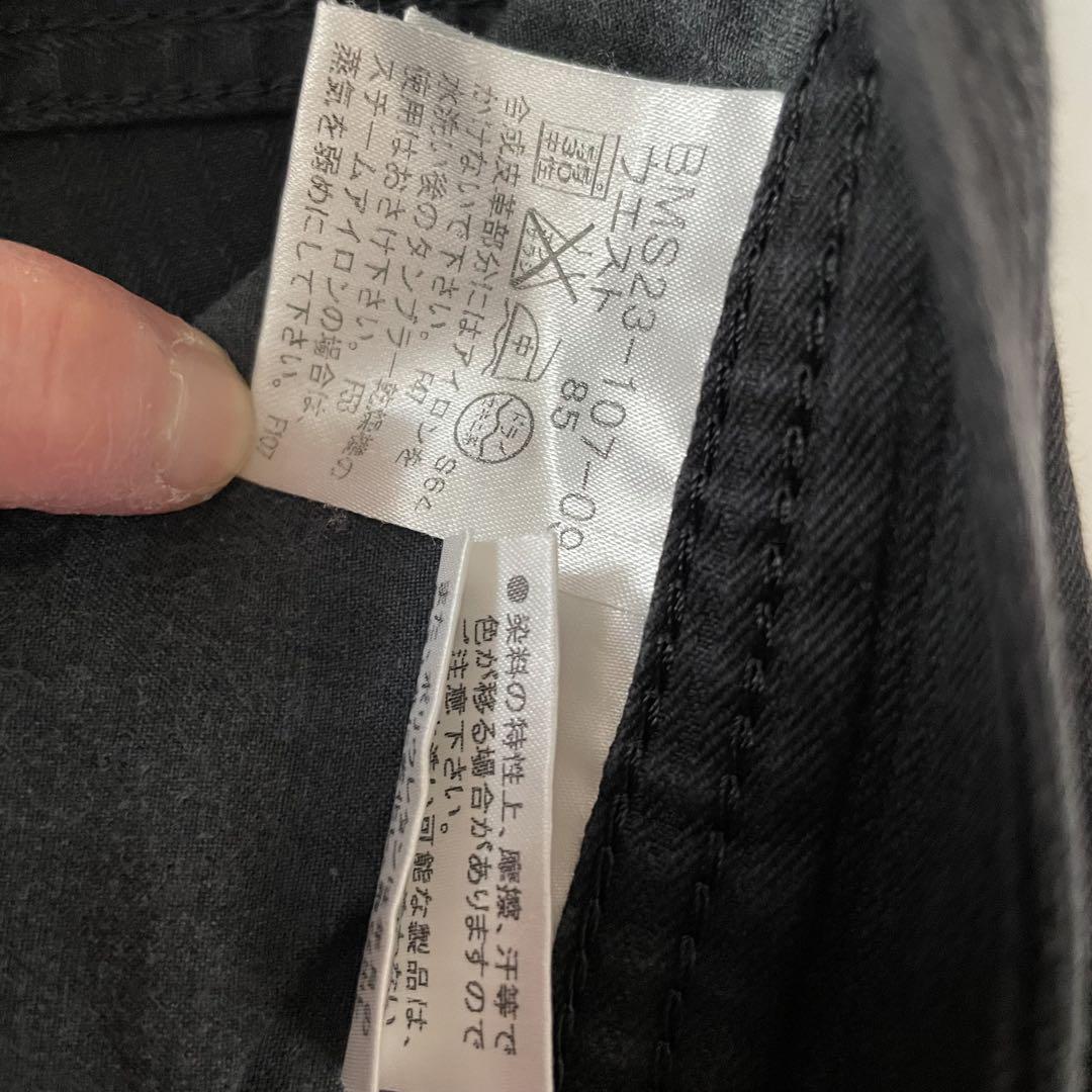 【美品】BURBERRYブラックレーベル ストレートパンツ ブラック ストレッチ