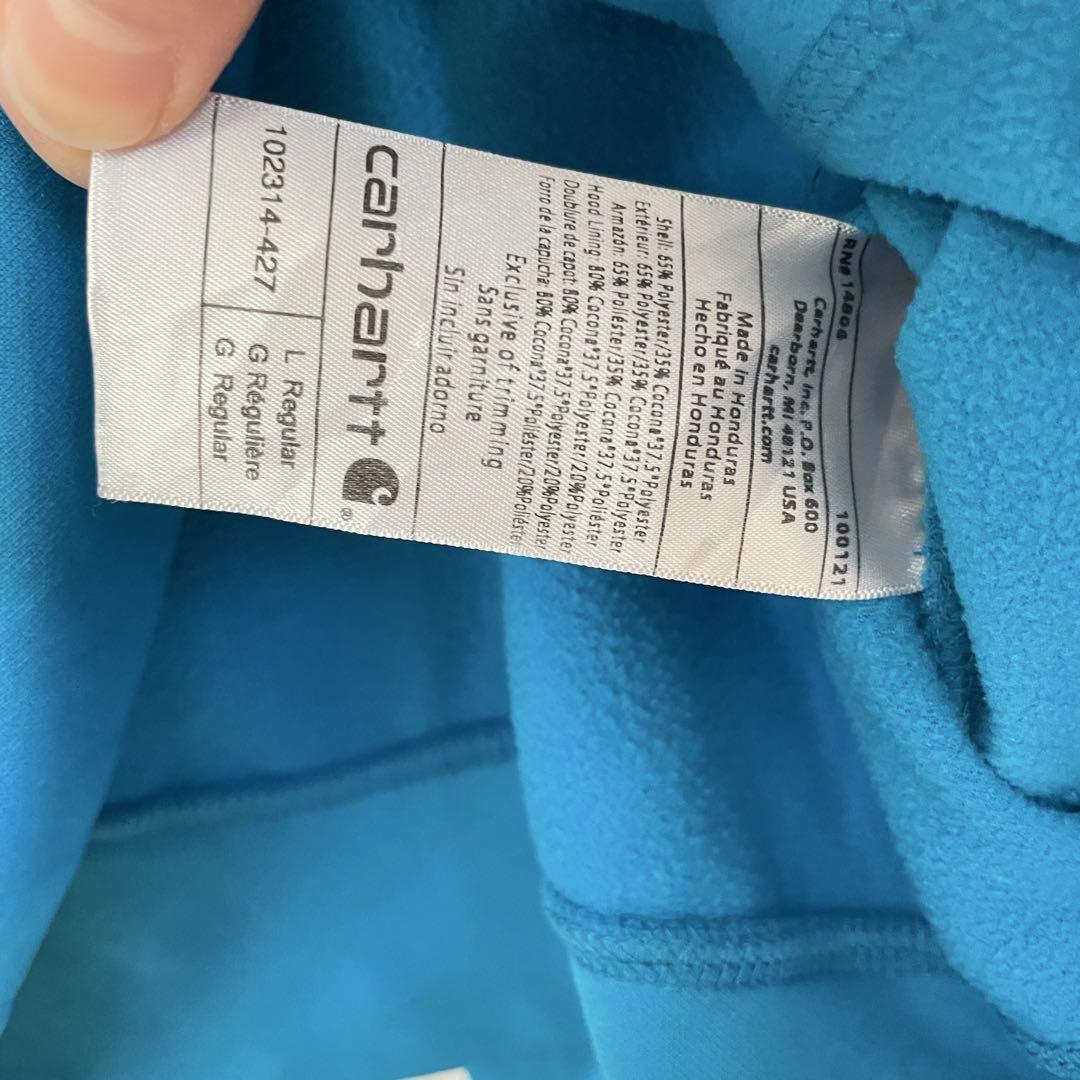 carhartt 長袖パーカー Lサイズ ブルー RELAXED FIT