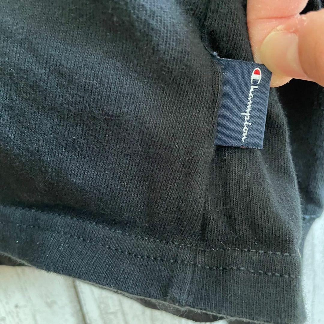 【美品】Champion チャンピオン メンズ 長袖パーカー ブラック