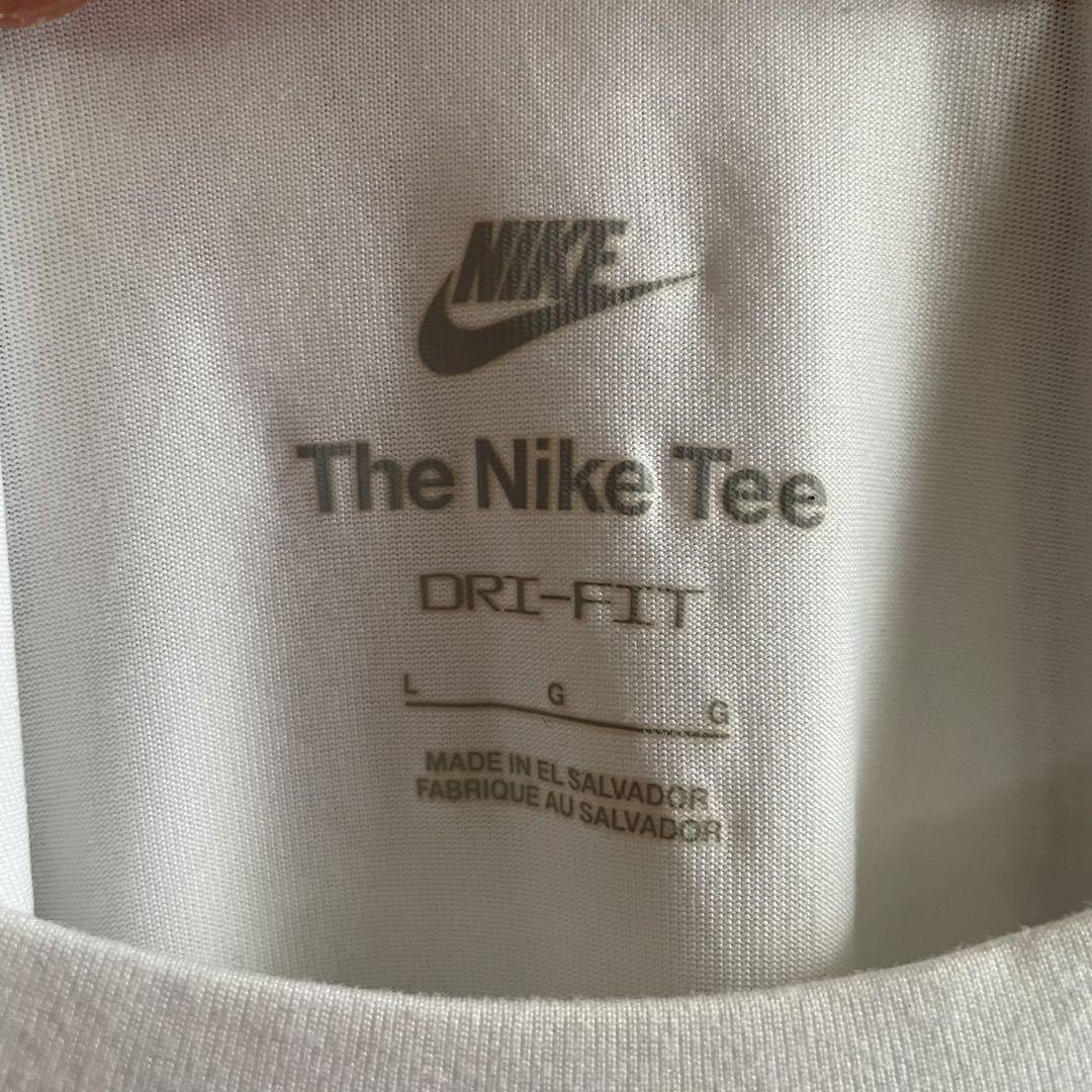 【美品】NIKE 長袖Ｔシャツ Lサイズ ホワイトDRI-FIT
