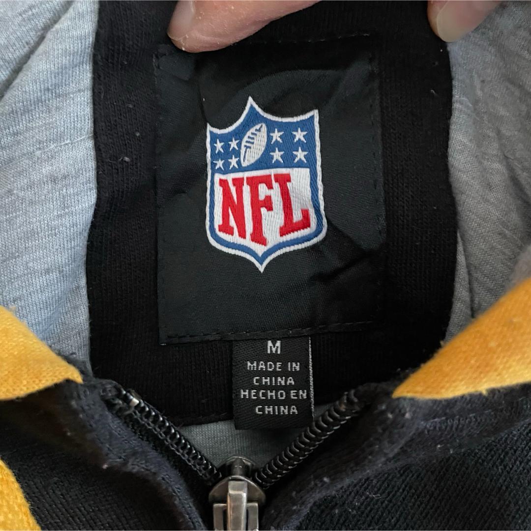 NFL エヌエフエル メンズ 長袖ジップパーカー Mサイズ ブラック