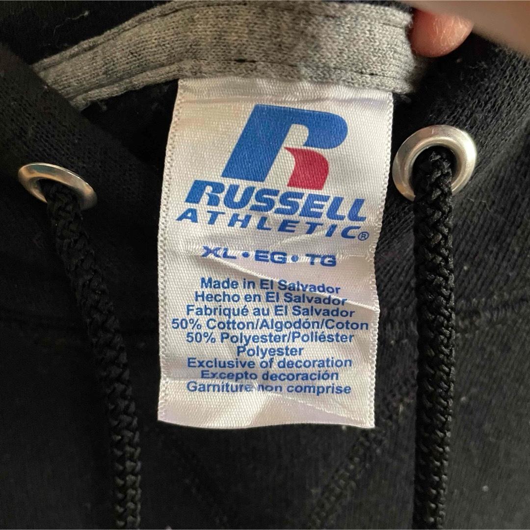 RUSSELL ラッセル メンズ 長袖パーカー XLサイズ ブラック